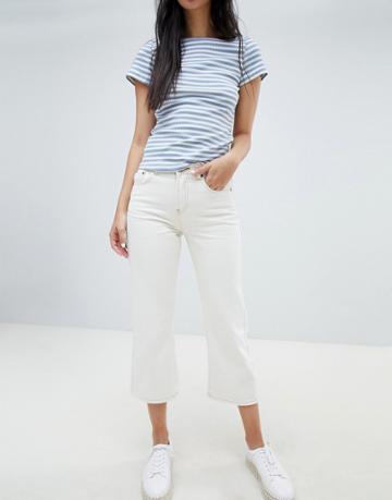 Ryder Bootleg White Jeans - White