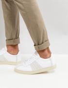 Selected Homme Premium Sneaker With Panel Details - White