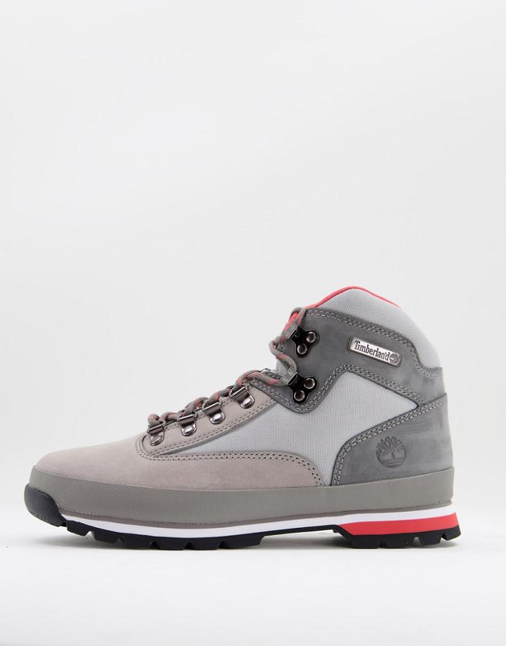 Timberland Euro Hiker Boots In Gray-grey