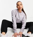 The North Face Vertical Sweatshirt In Gray Exclusive At Asos