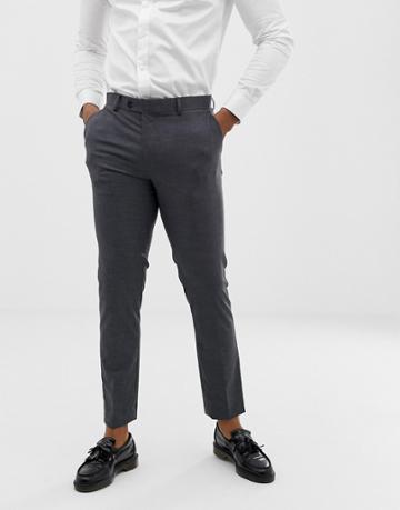 Avail London Slim Fit Suit Pants In Gray - Gray