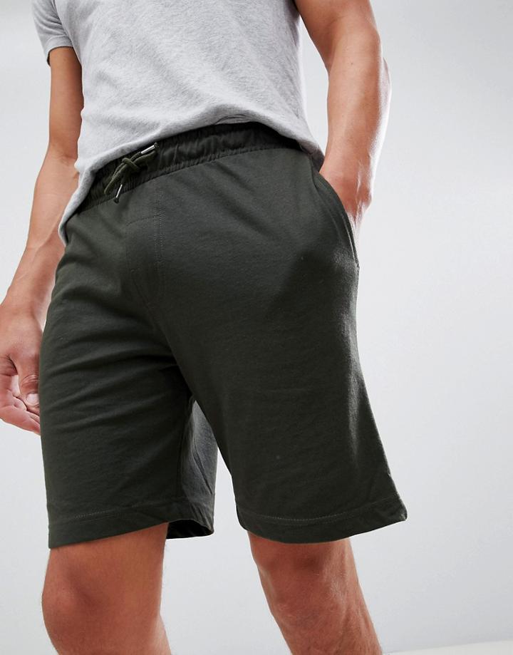 Brave Soul Lightweight Jersey Shorts - Green