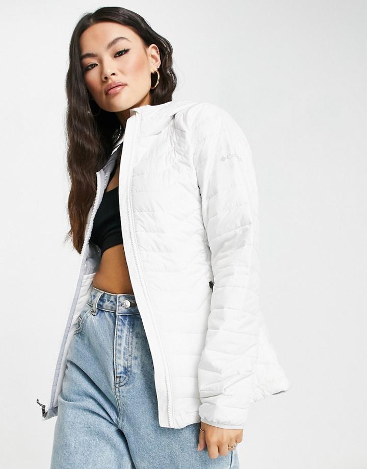 Columbia Powder Lite Hooded Jacket In White