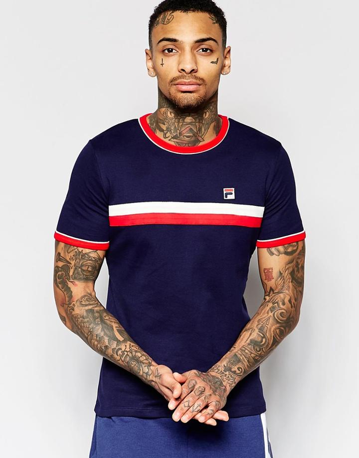 Fila Vintage T-shirt With Headband Stripe - Navy