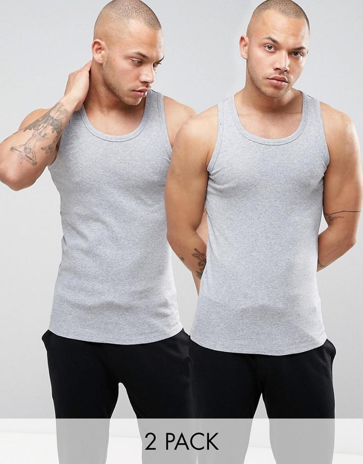 G-star Raw Tank In 2 Pack Gray - Gray