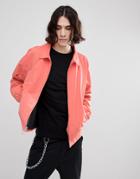 Herschel Supply Co Mod Harrington Jacket In Pink - Pink