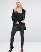 Religion Transform Cardigan - Black