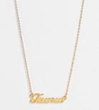 Asos Design 14k Gold Plated Necklace With Zodiac Taurus Pendant