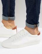Fred Perry Sidespln Leather Sneakers - White