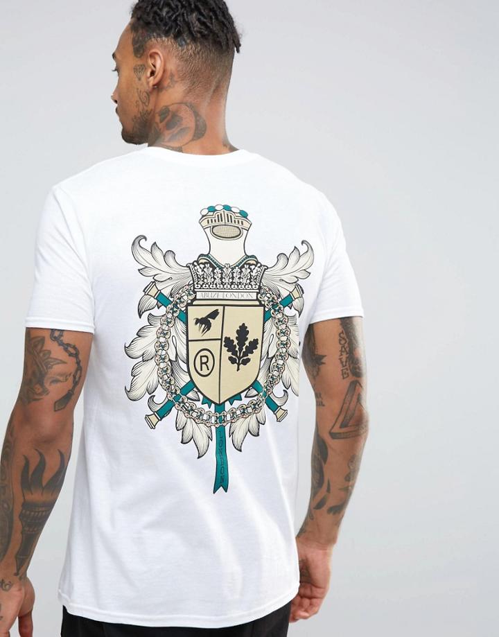 Abuze London Family Crest Back Print T-shirt - White