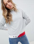 Tommy Hilfiger Sweatshirt With Logo Waistband - Gray