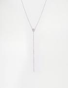 Coast Natalia Crystal Droplet Necklace - Silver