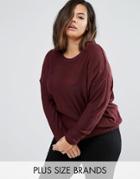 Bravesoul Plus Sweater - Red