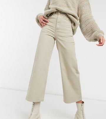 Dr Denim Tall Aiko Wide Leg Jeans In Stone Wash-neutral