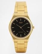 Casio Gold Stainless Steel Strap Watch Mtp1130n-1a - Gold