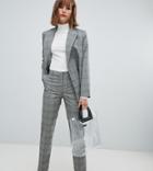 Mango Check Pants Two-piece In Gray