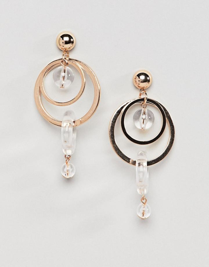 Stradivarius Double Hoop Earring - Gold