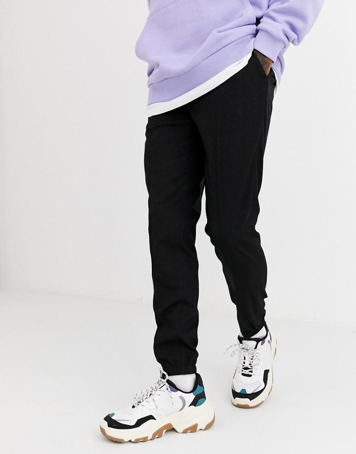 Asos Design Smart Skinny Sweatpants In Black