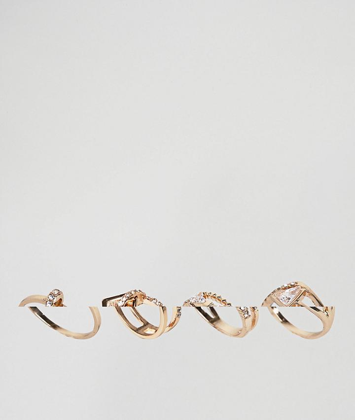 Aldo Multipack Rings In Gold - Gold