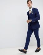 Harry Brown Wedding Slim Fit Super Soft Suit Pants-blue