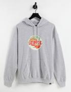 Vintage Supply Latorre Print Hoodie In Gray-grey