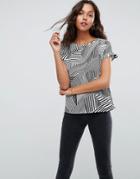 Lavand Abstract Lines Top - Multi