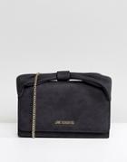 Love Moschino Bow Shoulder Bag With Chain - Black