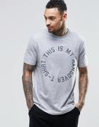 Asos Loungewear Skater T-shirt With Hangover Print - Gray