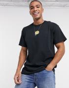 New Love Club Bulldog Print T-shirt In Black