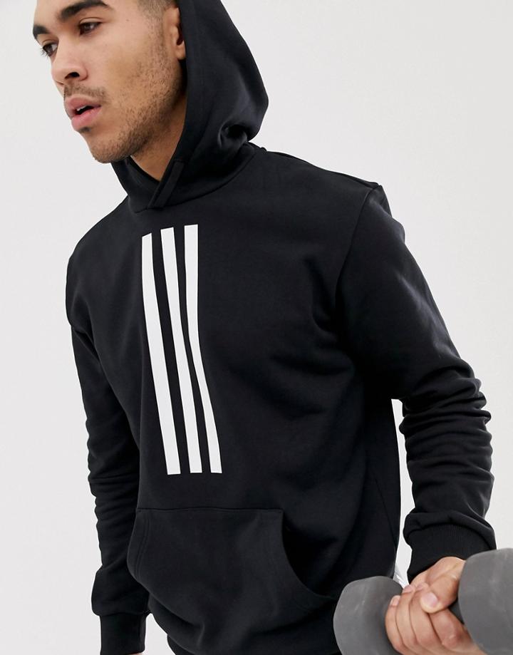 Adidas Training Id Terry Hoodie In Black - Black