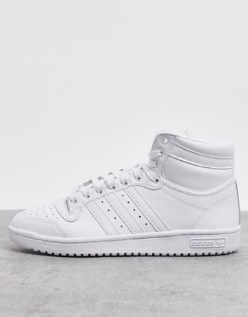 Adidas Originals Top Ten Hi Top Sneakers In White