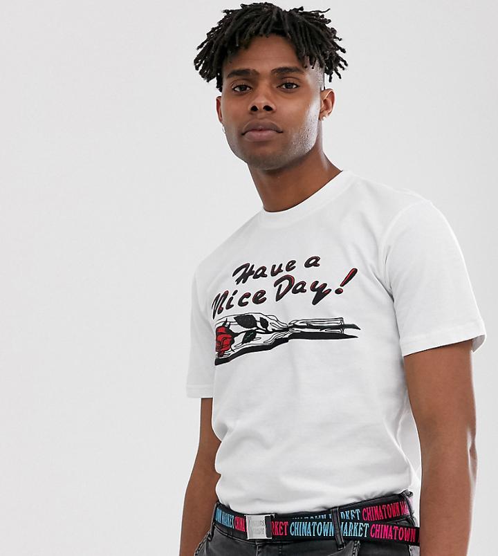 Chinatown Market Have A Nice Day T-shirt In White