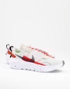 Nike Crater Impact Sneakers In Stone And Red-neutral