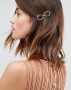 Pieces Infinity Swirl Hair Clip - Gold