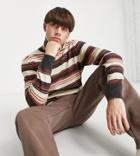 Reclaimed Vintage Inspired Roll Neck Sweater In Stripe-multi
