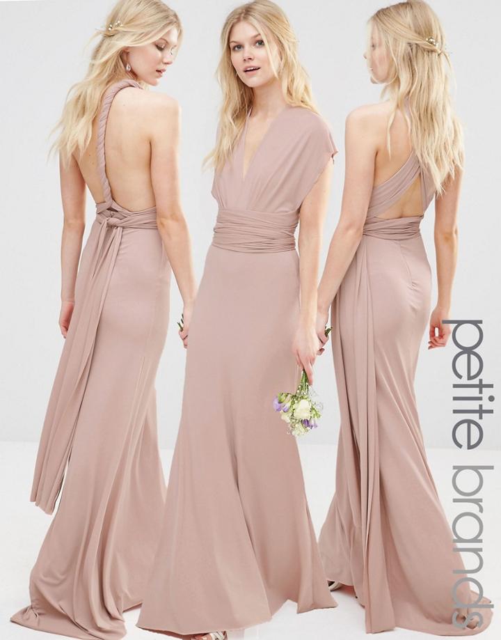 Tfnc Petite Multiway Maxi Dress - Mauve