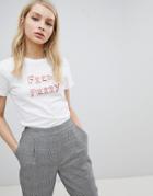 Fred Perry Bella Freud Logo T-shirt - White