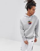 Parlez Hoodie With Chest Logo In Gray - Gray