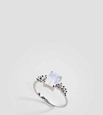 Regal Rose Champagne Opal Cocktail Ring - Silver