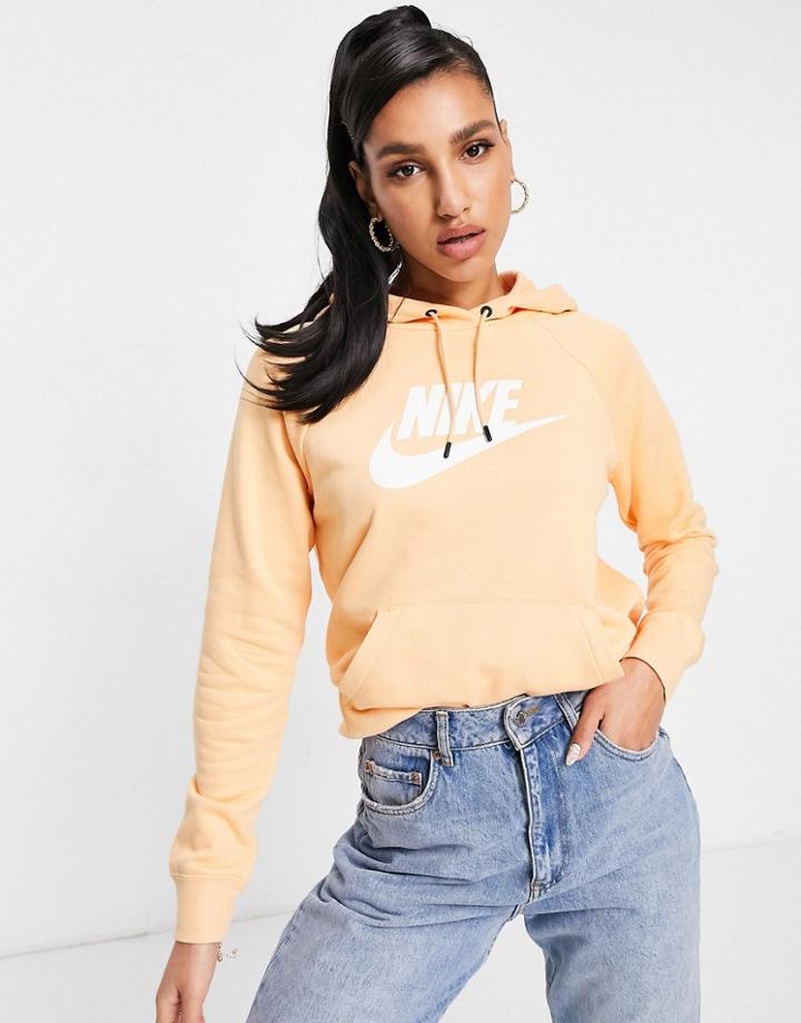 Nike Essential Logo Hoodie In Dusty Orange