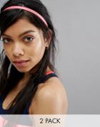 Asos Pack Of 2 Neon Headbands - Multi