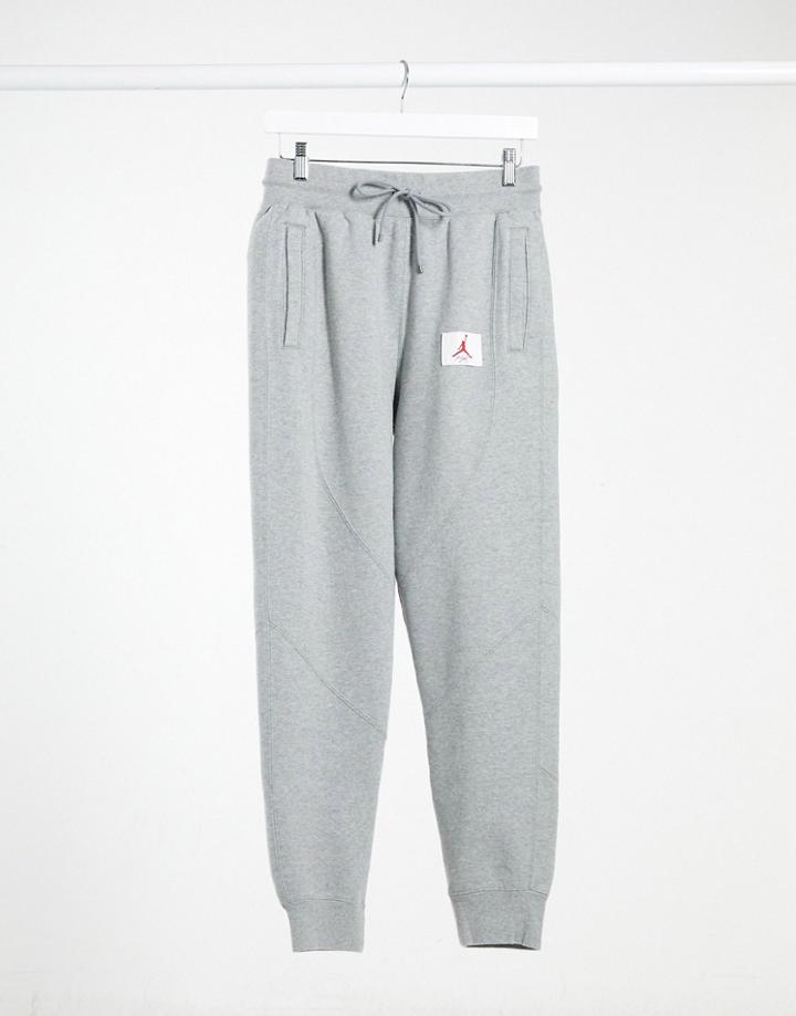 Nike Jordan Statement Essentials Cuffed Sweatpants In Gray-grey