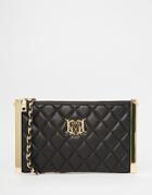 Love Moschino Quilted Cross Body Bag - Black