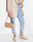 Ever New Baguette Chain Bag In Tan Croc-brown
