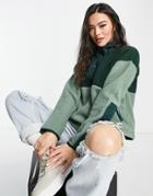The North Face Cragmont 1/4 Zip Fleece Jacket In Green