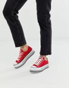 Converse Chuck Taylor All Star Platform Layer Red Sneakers