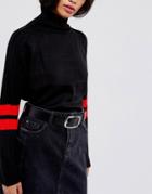 Asos Design Leather Jeans Belt - Black