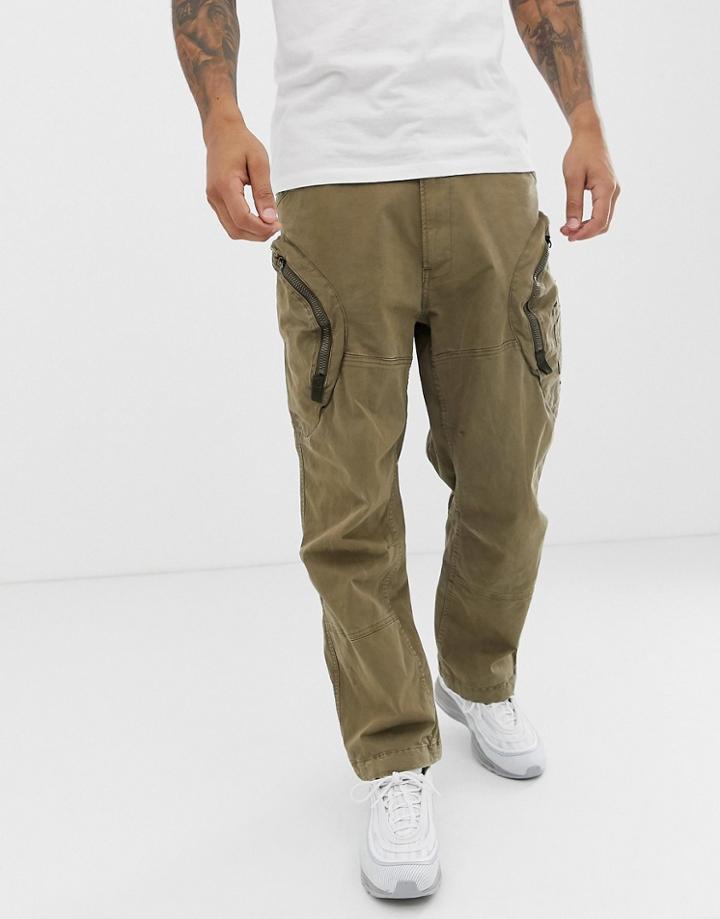 G-star Rovic 3d Airforce Zip Cargo Pants In Sand - Tan