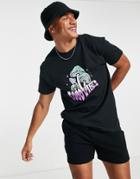 New Look Oversized T-shirt With Good Vibes Print In Black