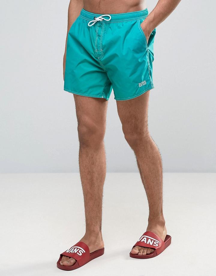 Boss By Hugo Boss Lobster Swim Short In Green - Green
